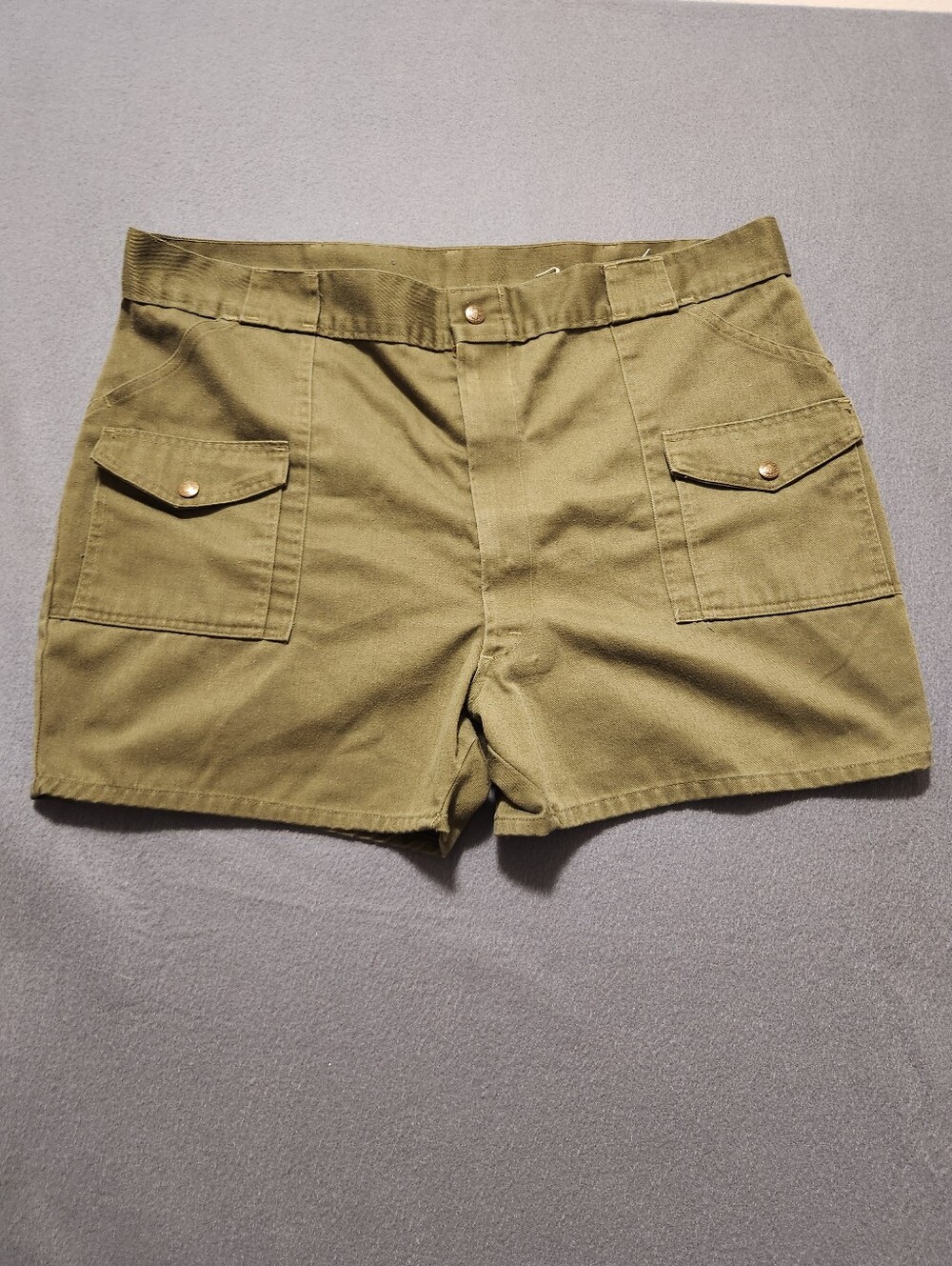 Boy Scouts Of America Shorts Men Size 40 Green Pockets Gorpcore Camping